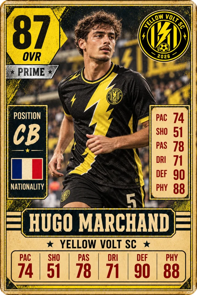 Hugo Marchand — Yellow Volt SC player card